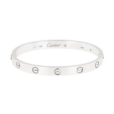 Pulsera Cartier Love de oro blanco