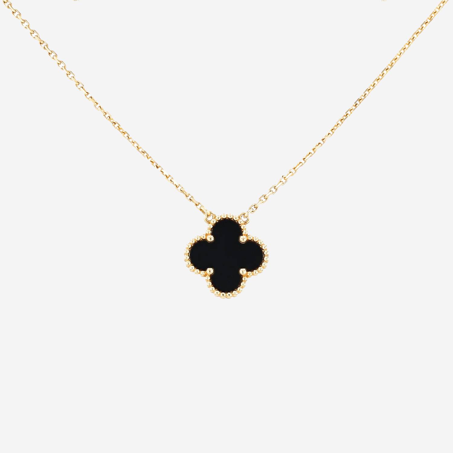 Collar «Vintage Alhambra» de Van Cleef & Arpels en oro amarillo y ónix