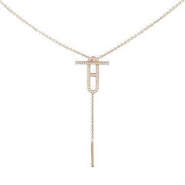 Hermès Ever Chaîne d’Ancre necklace in rose gold and diamonds