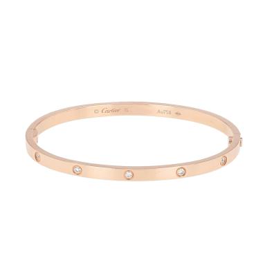 Cartier Love bracelet, small model, in rose gold and diamonds