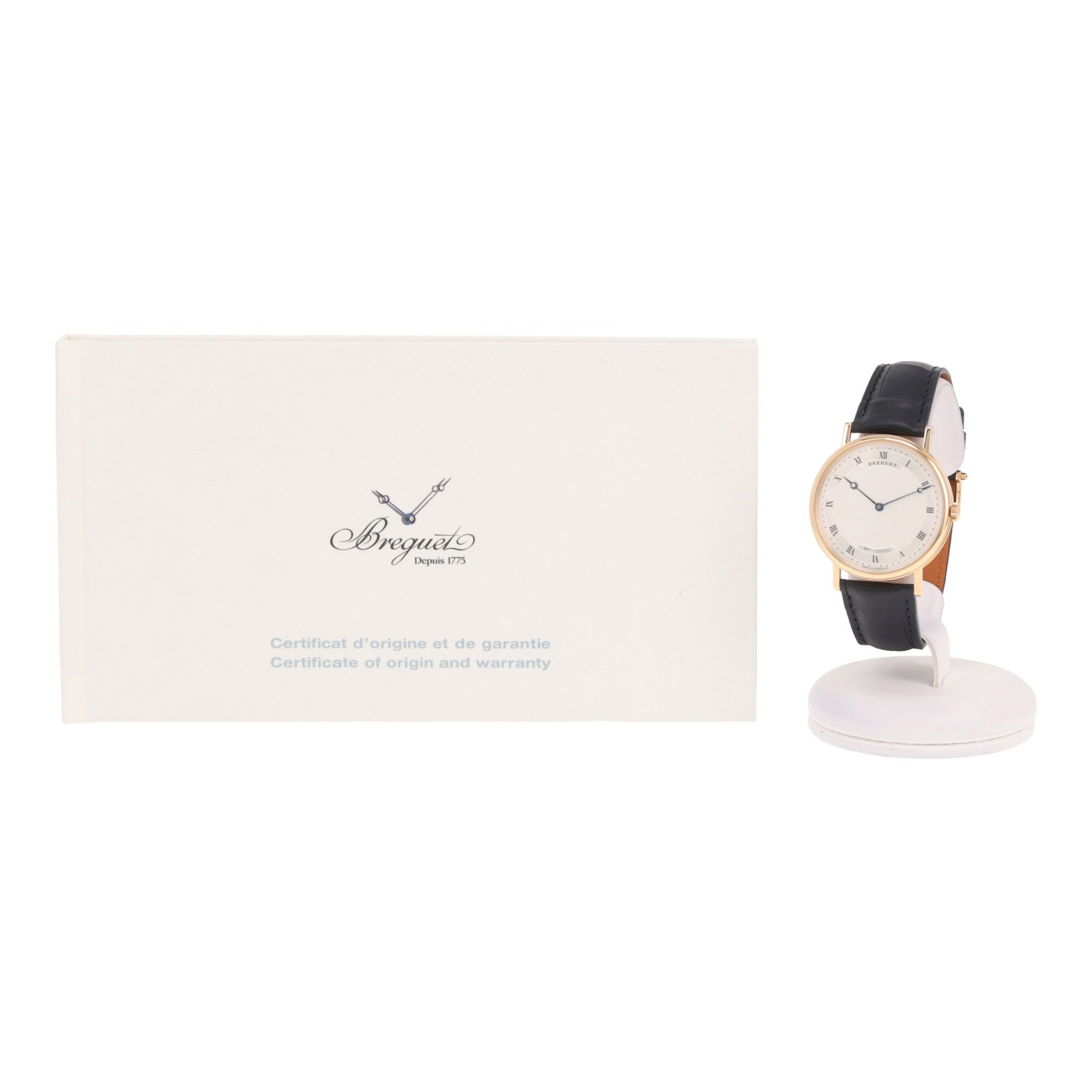 Breguet Classic watch in yellow gold and leather, Ref: Breguet - 5157  Circa 2007
