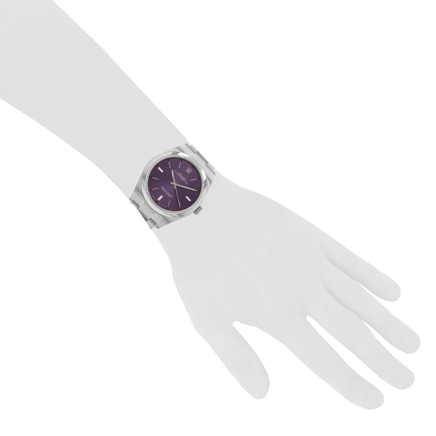Rolex Oyster Perpetual steel watch, Ref: Rolex - 114300  Circa 2018 - Detail D1