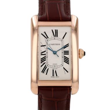 Reloj Cartier Tank Américaine, modelo grande, en oro rosa. Ref.: Cartier - 2505. Alrededor de 2020