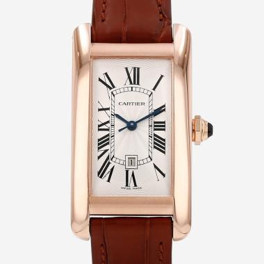Montre Cartier Tank Américaine en or rose Ref: Cartier - 2504  Vers 2010