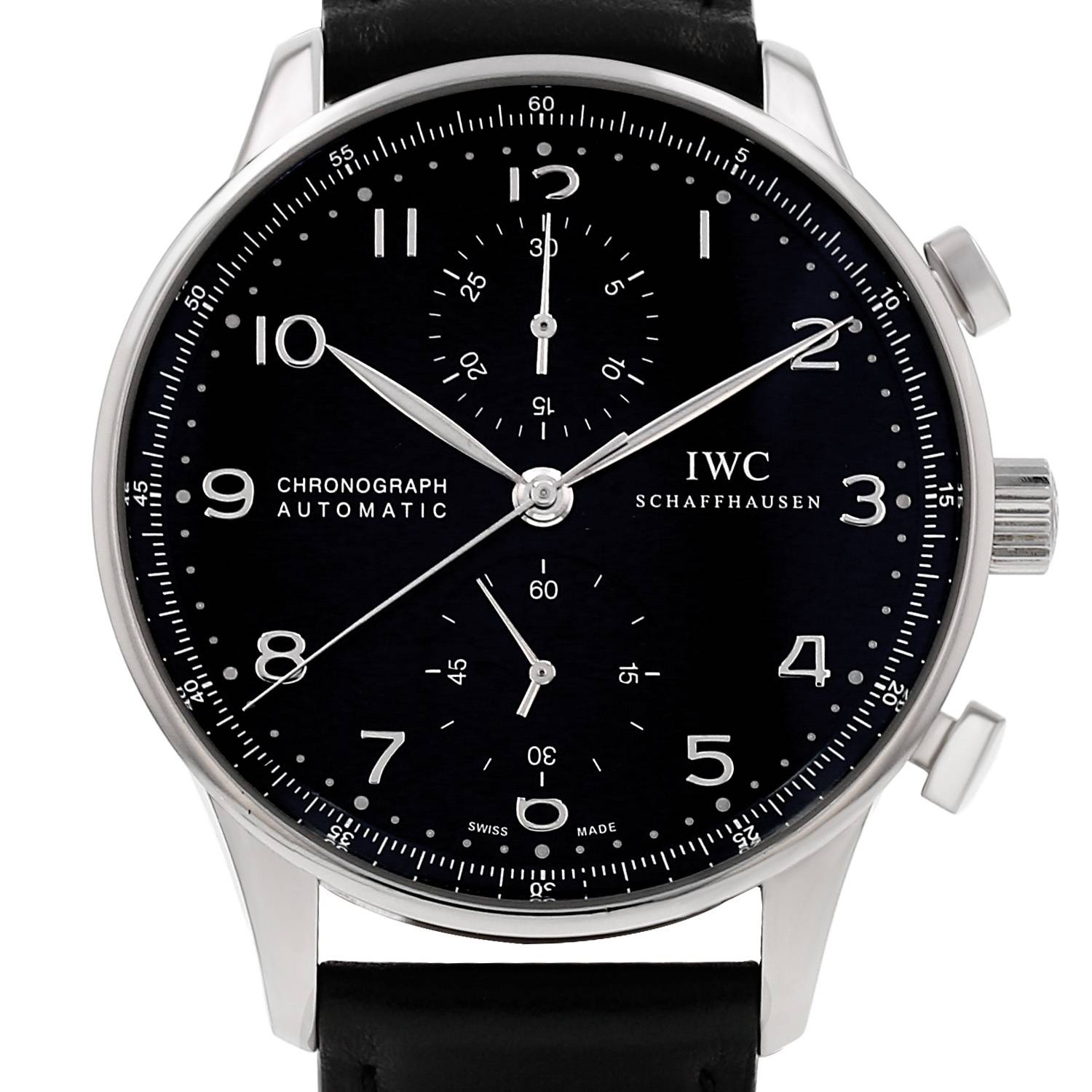 Montre IWC Portuguese-Chronograph en acier Ref: IWC - 371447 Vers