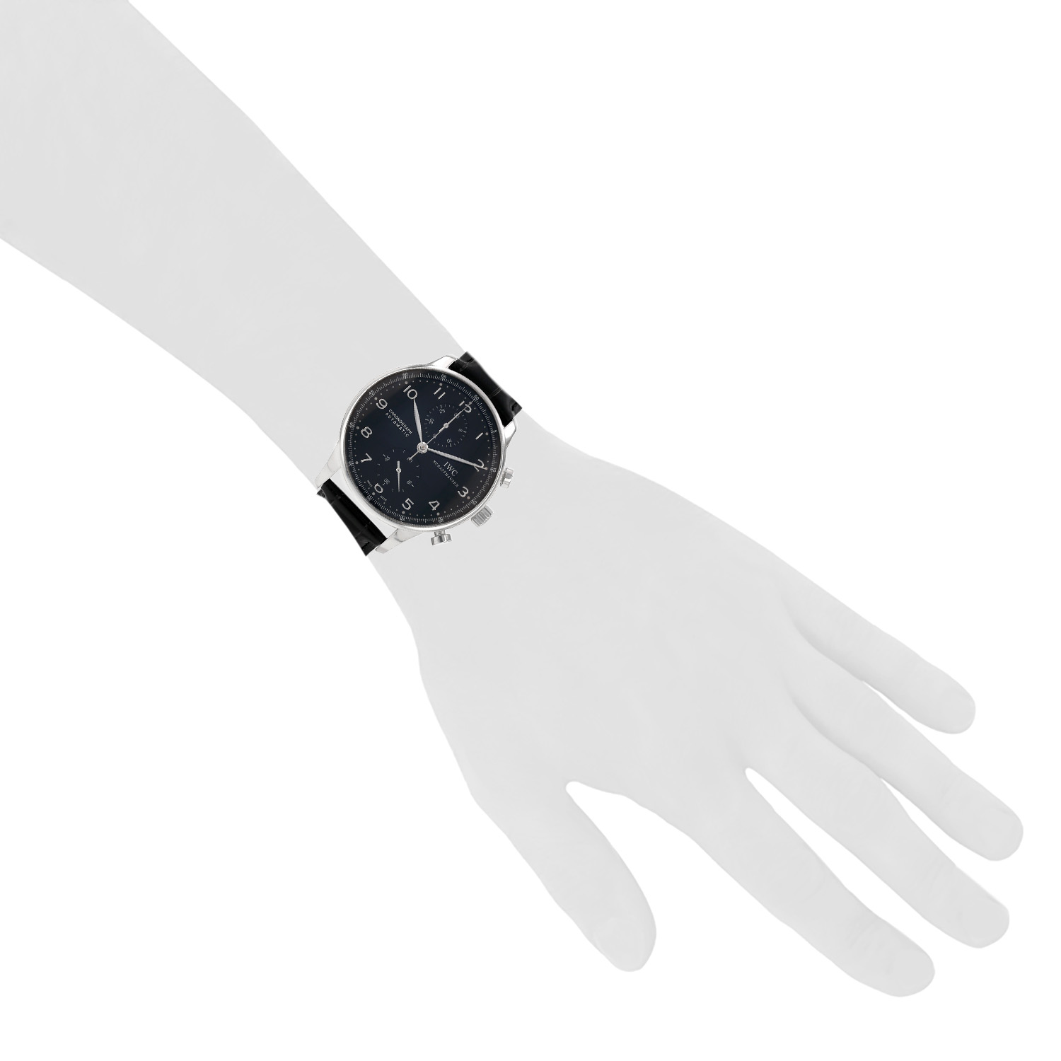 IWC Portuguese Chronograph watch in steel, Ref: IWC - 371447  Circa 2016 - Detail D1