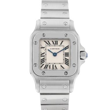 Reloj Cartier Santos, modelo pequeño, de acero. Ref.: Cartier - 1565. Hacia el año 2000