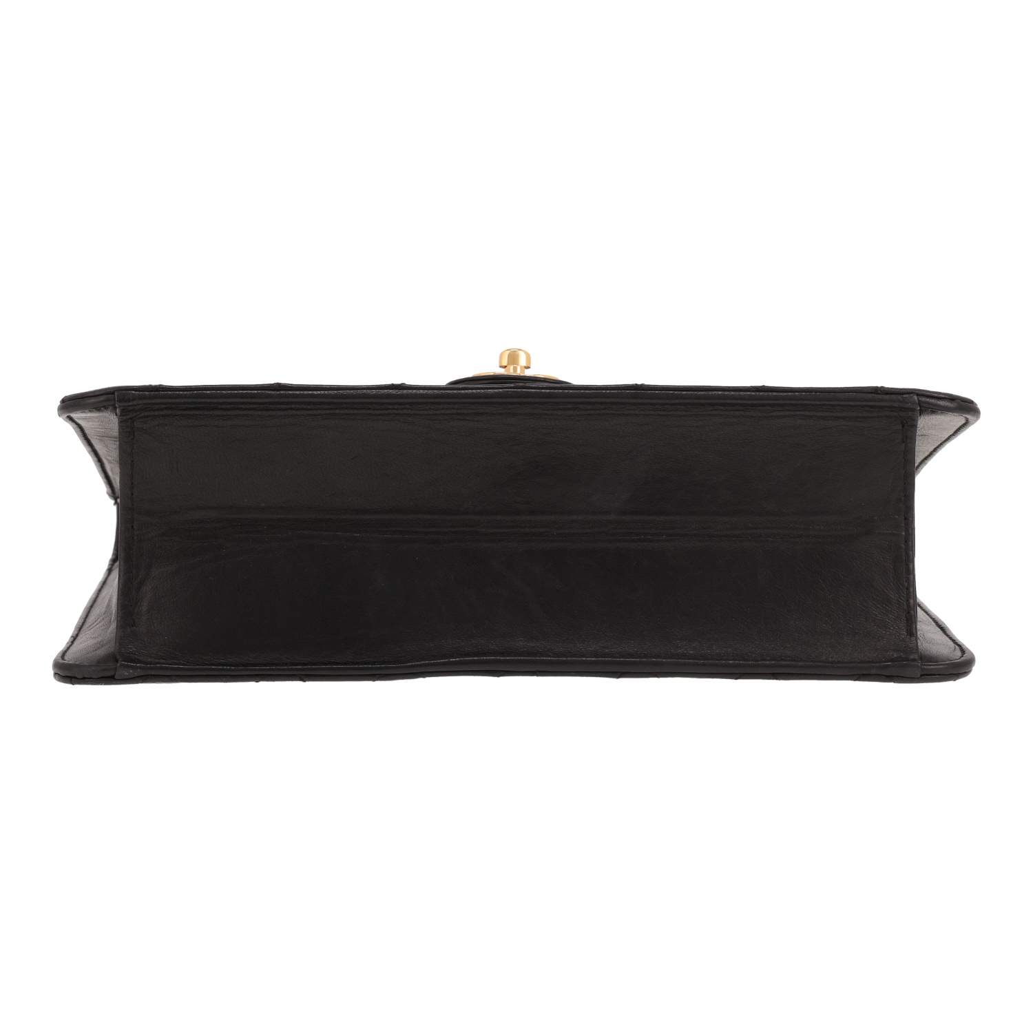 Chanel Mademoiselle handbag in black quilted leather - Detail D1