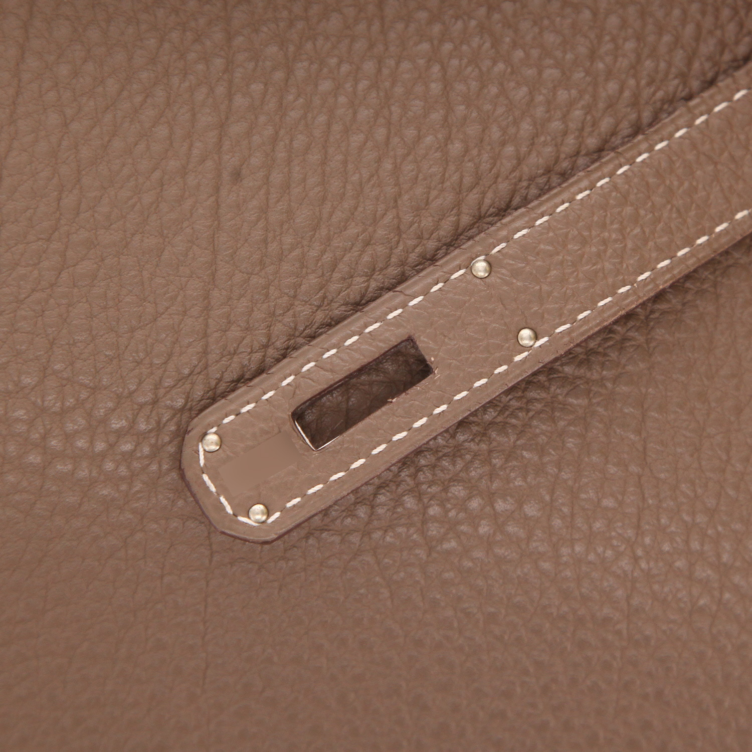 Borsa Hermès Birkin da 40 cm in pelle Togo Étoupe color paglia - Detail D4