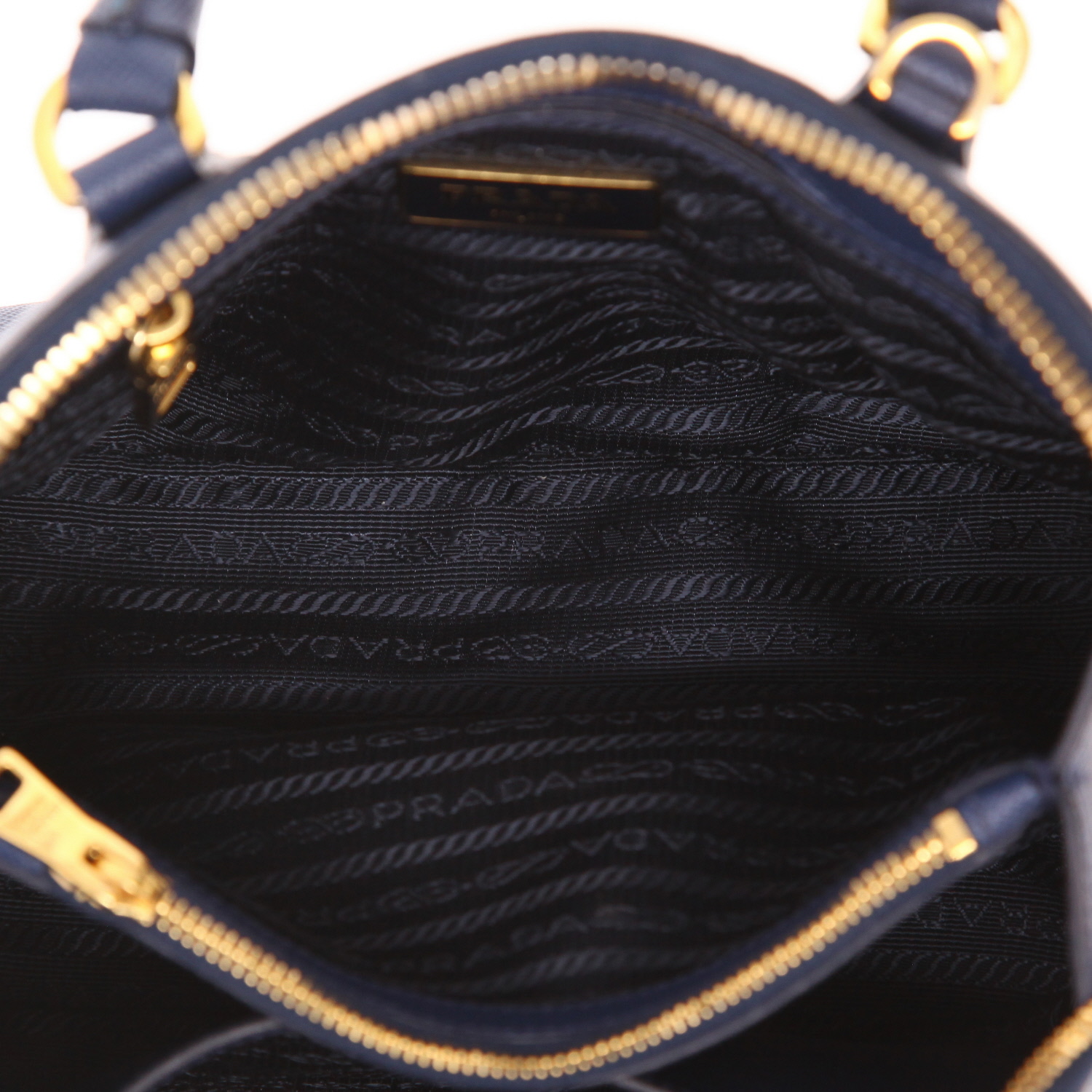 Prada shoulder bag   in blue Saffiano leather - Detail D3