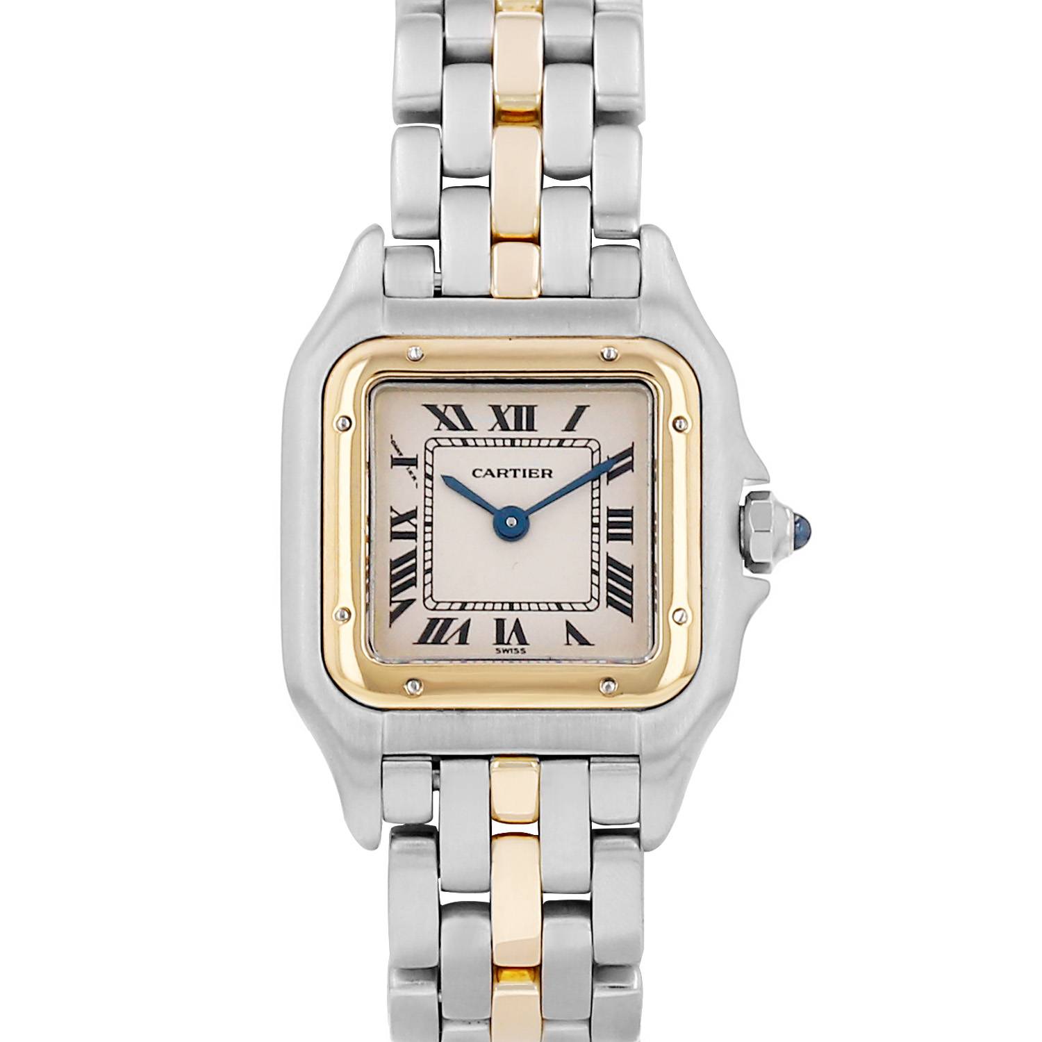 Montre Cartier Panthère petit modèle en or et acier Ref: Cartier -