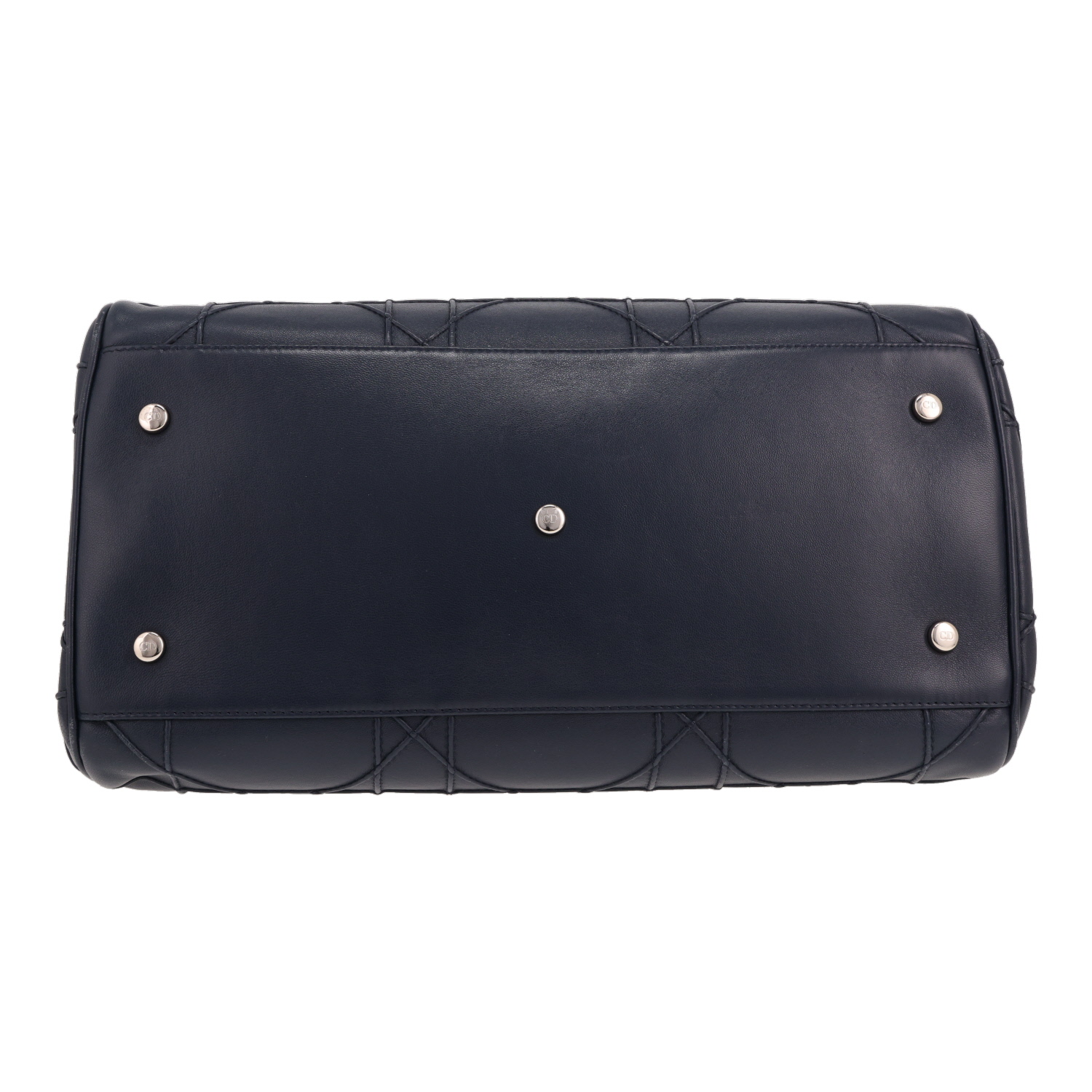 Bolso Dior «Bowling» de piel Bleu Marine - Detail D1