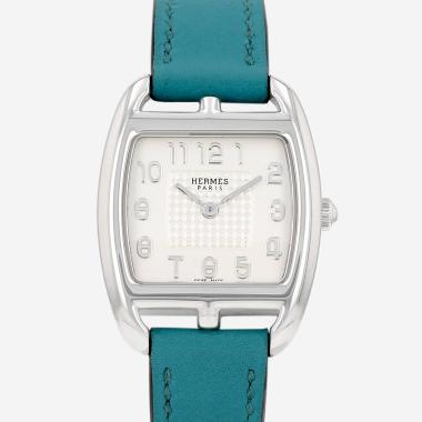 Reloj Hermès Cape Cod Tonneau de acero. Ref.: Hermès - CT1.210. Hacia el año 2000