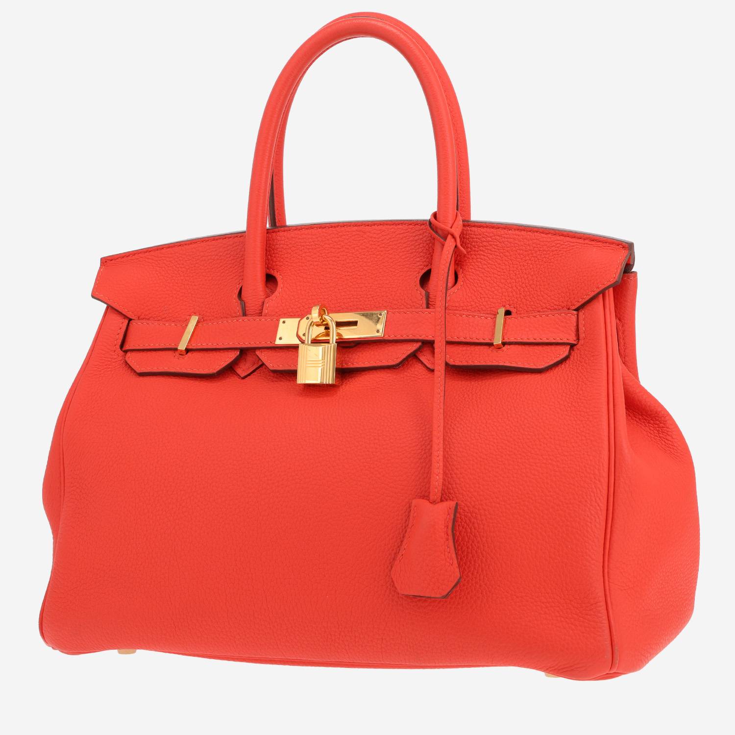 Hermès Birkin handbag, 30 cm, in Capucine Orange Togo leather