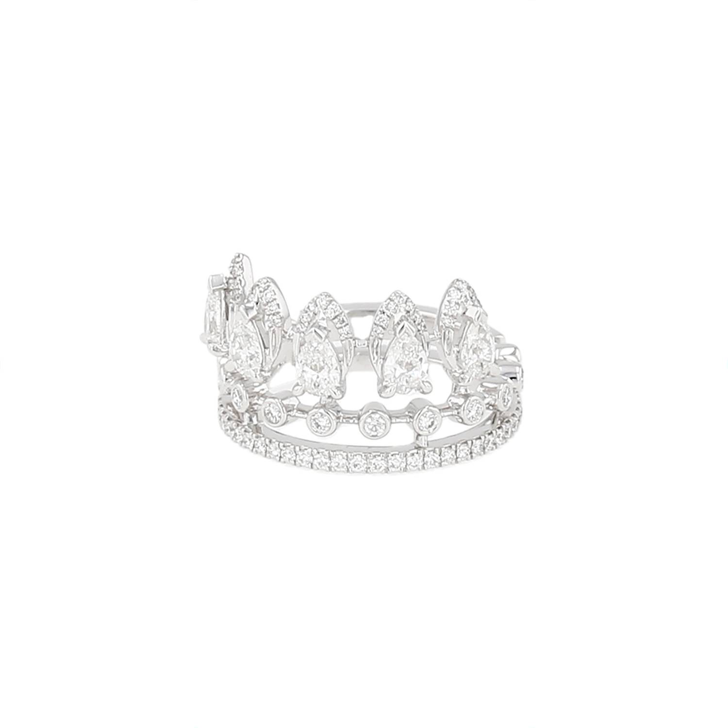Bague Messika Desert Bloom en or blanc et diamants Bague Messika Desert Bloom en or blanc et diamants