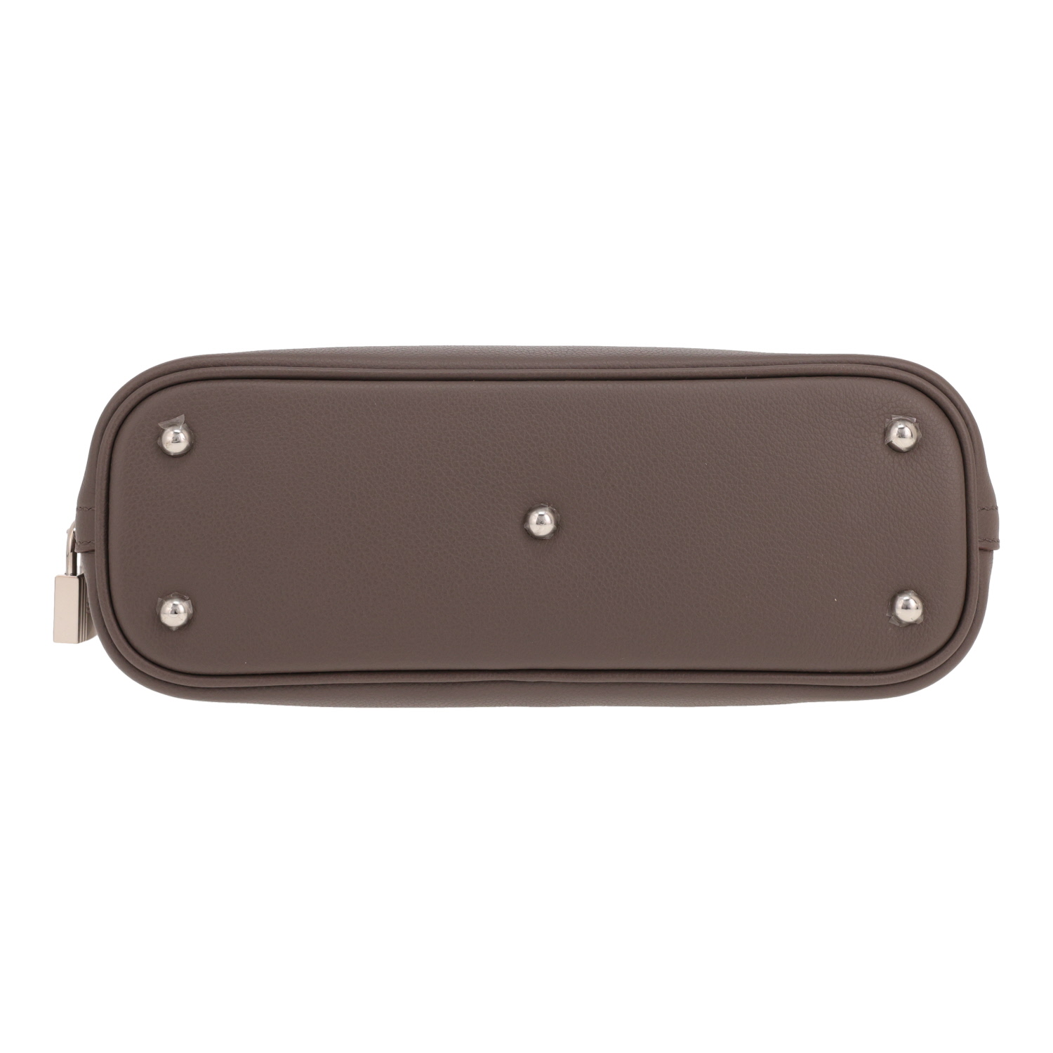 Hermès Bolide 25 cm handbag in pewter-grey Evercolour leather - Detail D1
