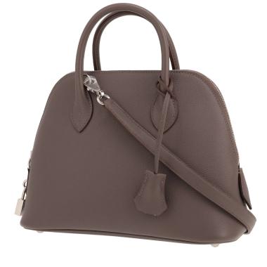 Bolso Hermès Bolide de 25 cm en piel Evercolor gris Étain