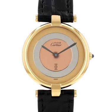 Cartier Must Vendôme watch, large model, in vermeil. Ref: Cartier - 17. Circa 1990
