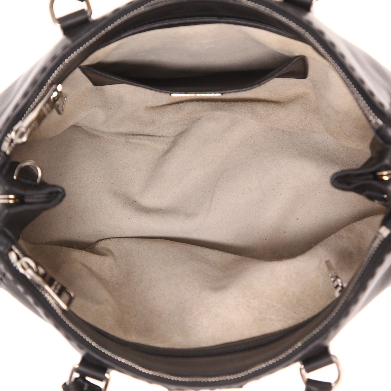 Prada Galleria handbag in black leather - Detail D4