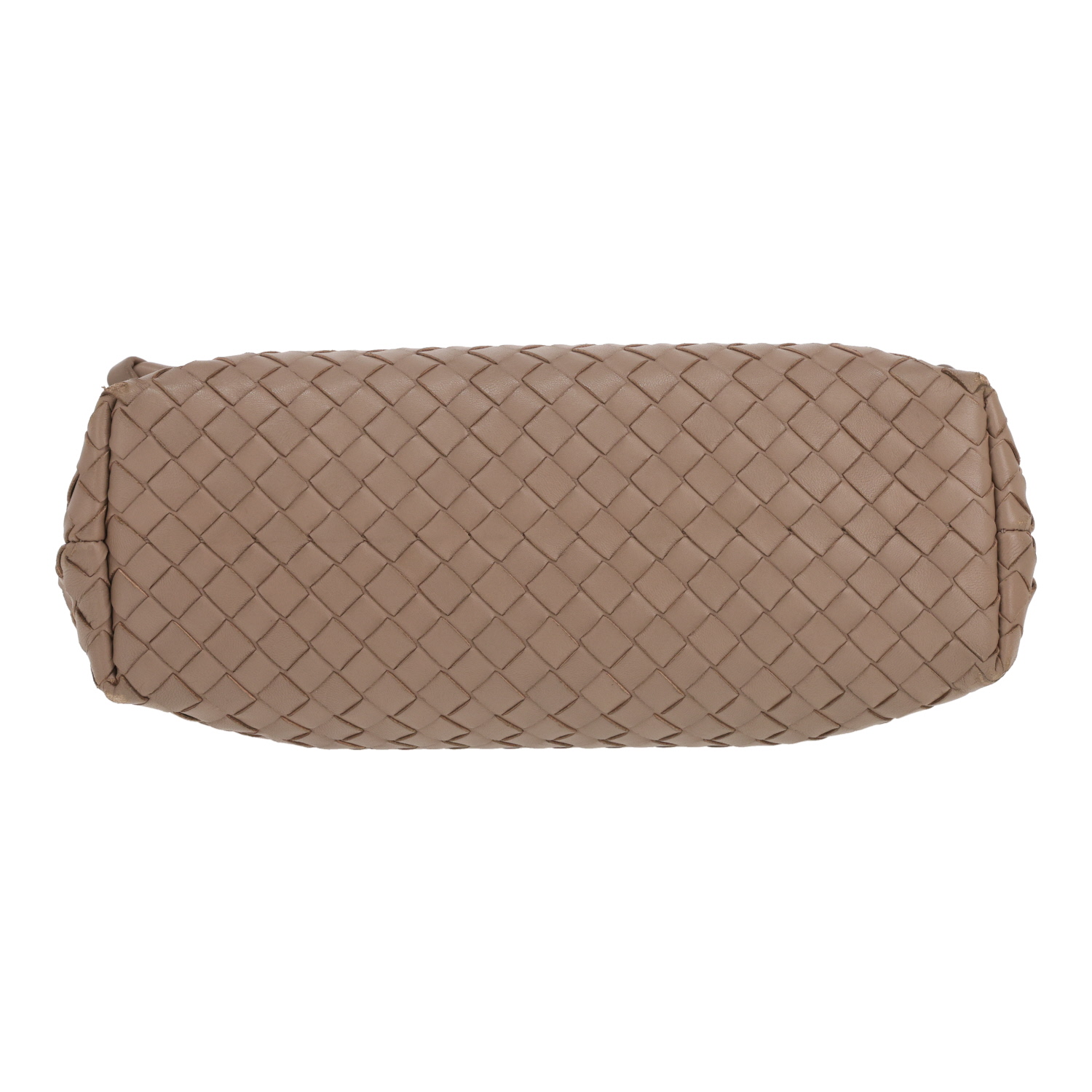 Sac à main Bottega Veneta  Olimpia en cuir intrecciato taupe - Detail D1