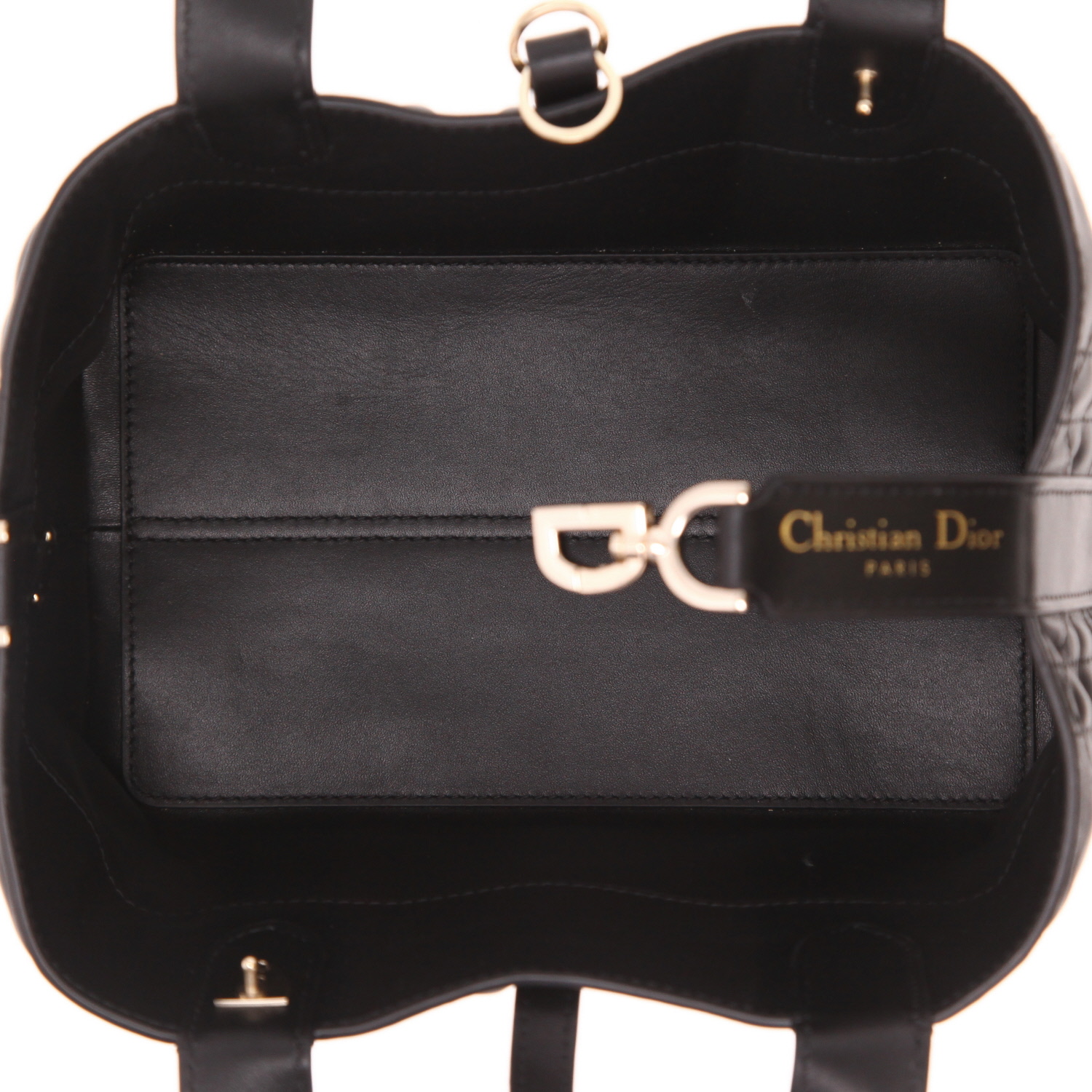 Borsa Dior Sempre in pelle cannage nera - Detail D3