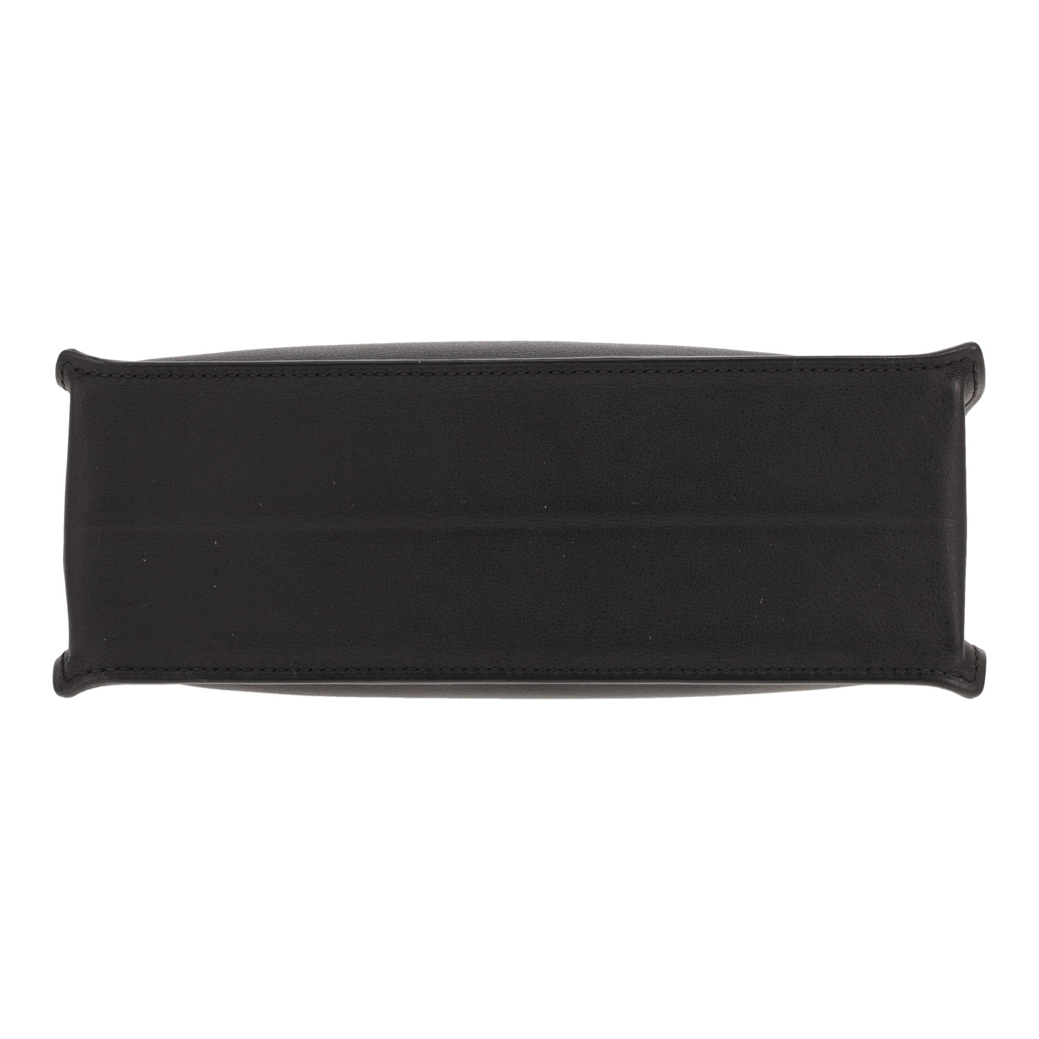 Bolso bandolera Hermès Kelly Danse de piel Evergrain Noir - Detail D1