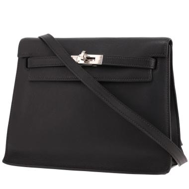 Hermès Kelly Danse shoulder bag in Noir Evercolour leather