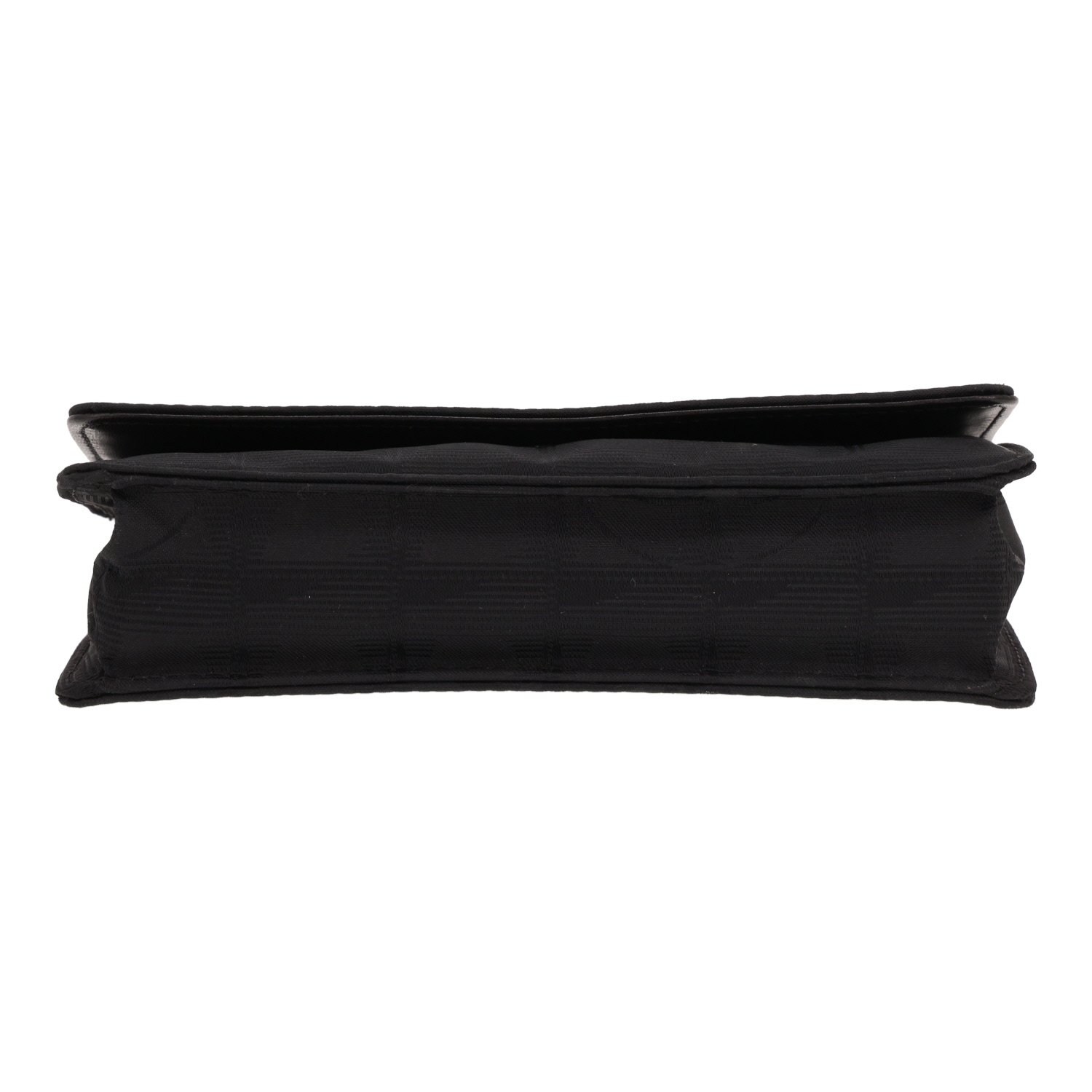 Chanel ‘Wallet on Chain’ shoulder bag in black canvas - Detail D1