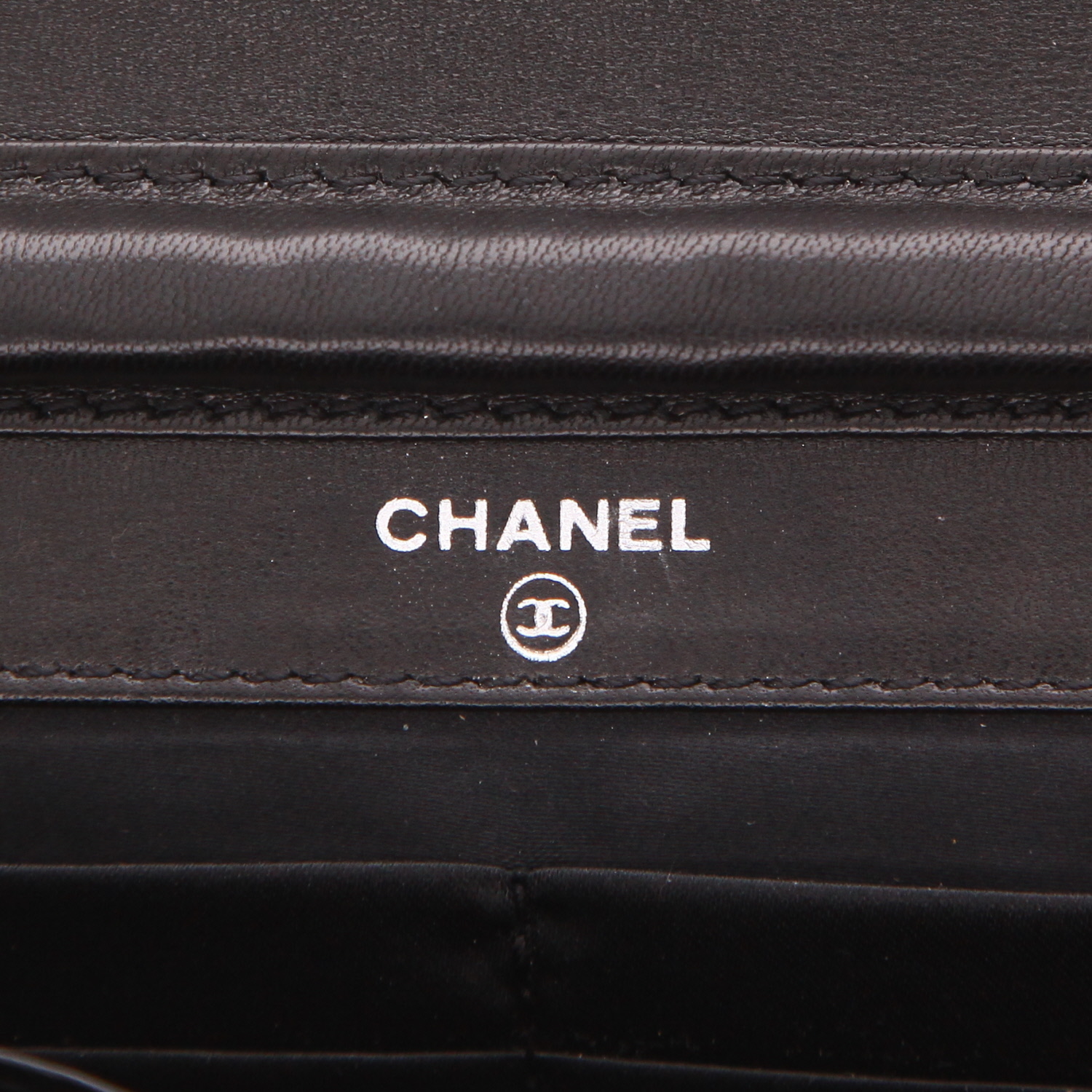 Bolso bandolera Chanel «Wallet on Chain» de lona noire - Detail D2