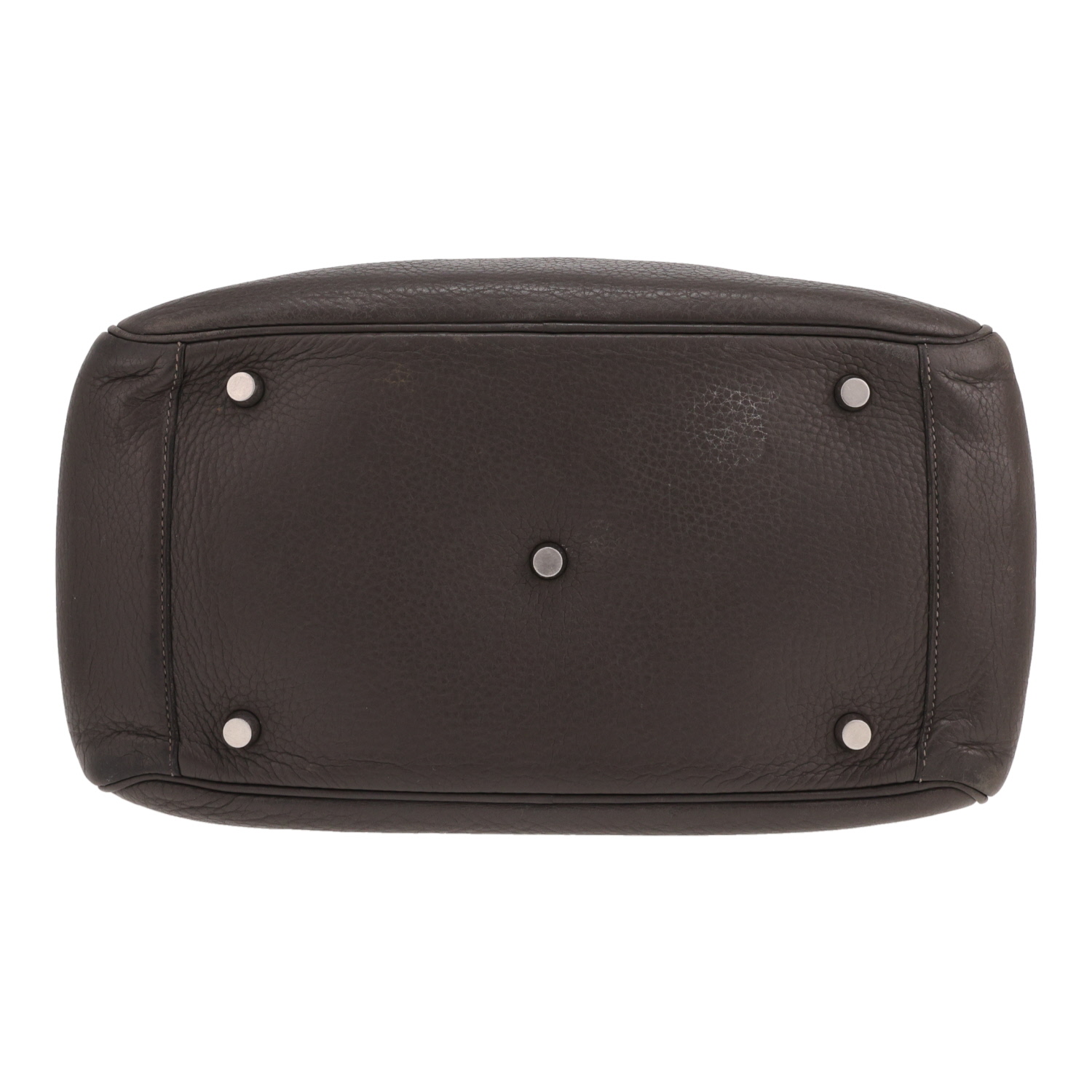 Bolso Hermès Lindy de 30 cm, de piel de ternero «Clémence» gris - Detail D1