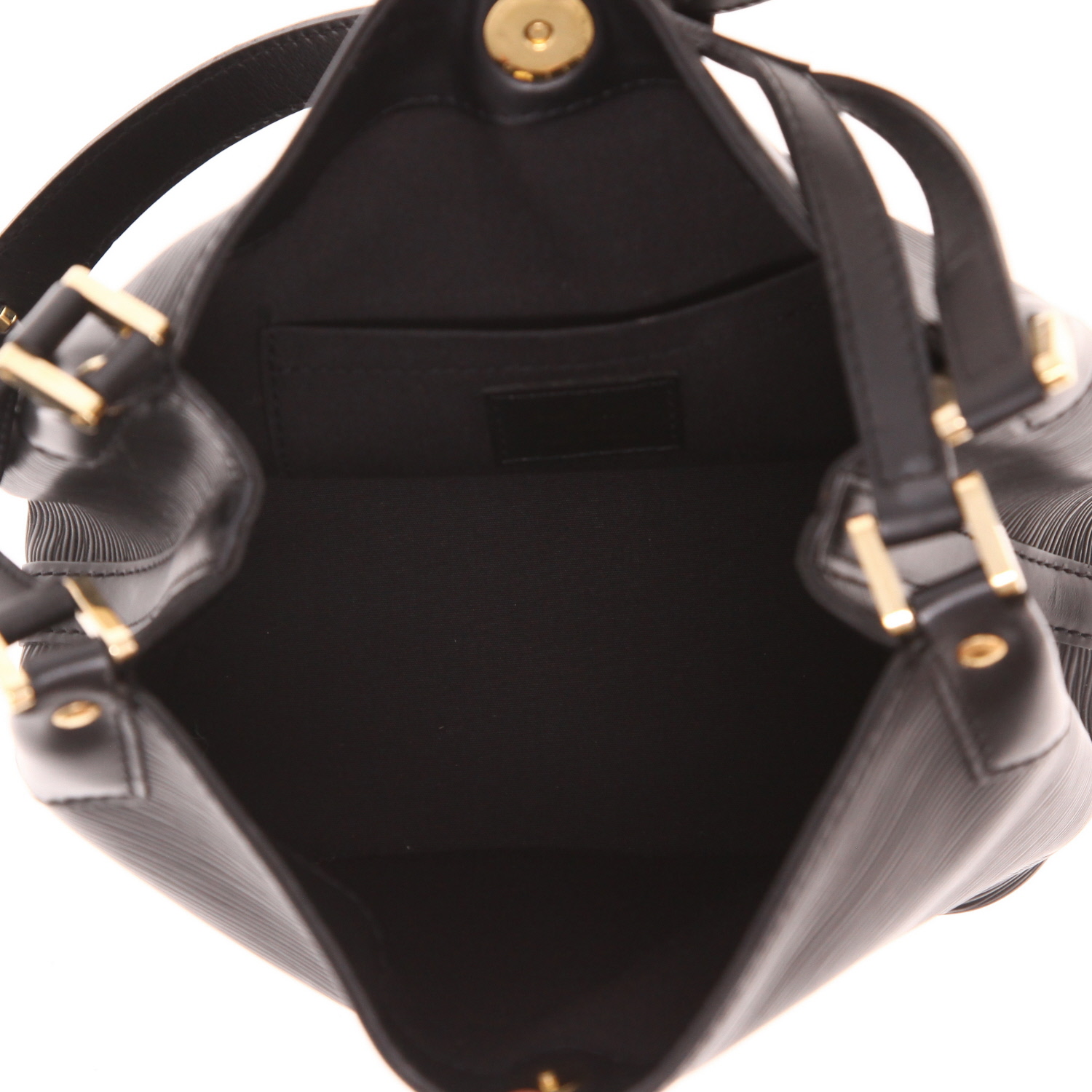 Louis Vuitton Mandara handbag in Noir Épi leather - Detail D3