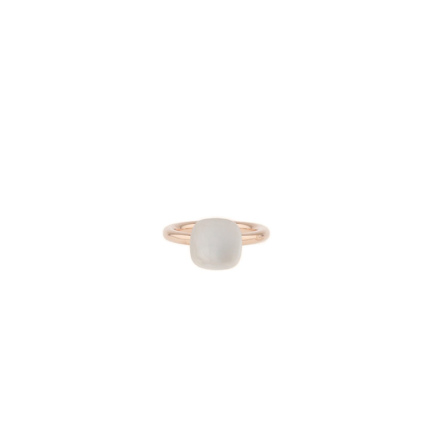 Anillo Pomellato Nudo en oro rosa, oro Blanc y topacio - Detail D3