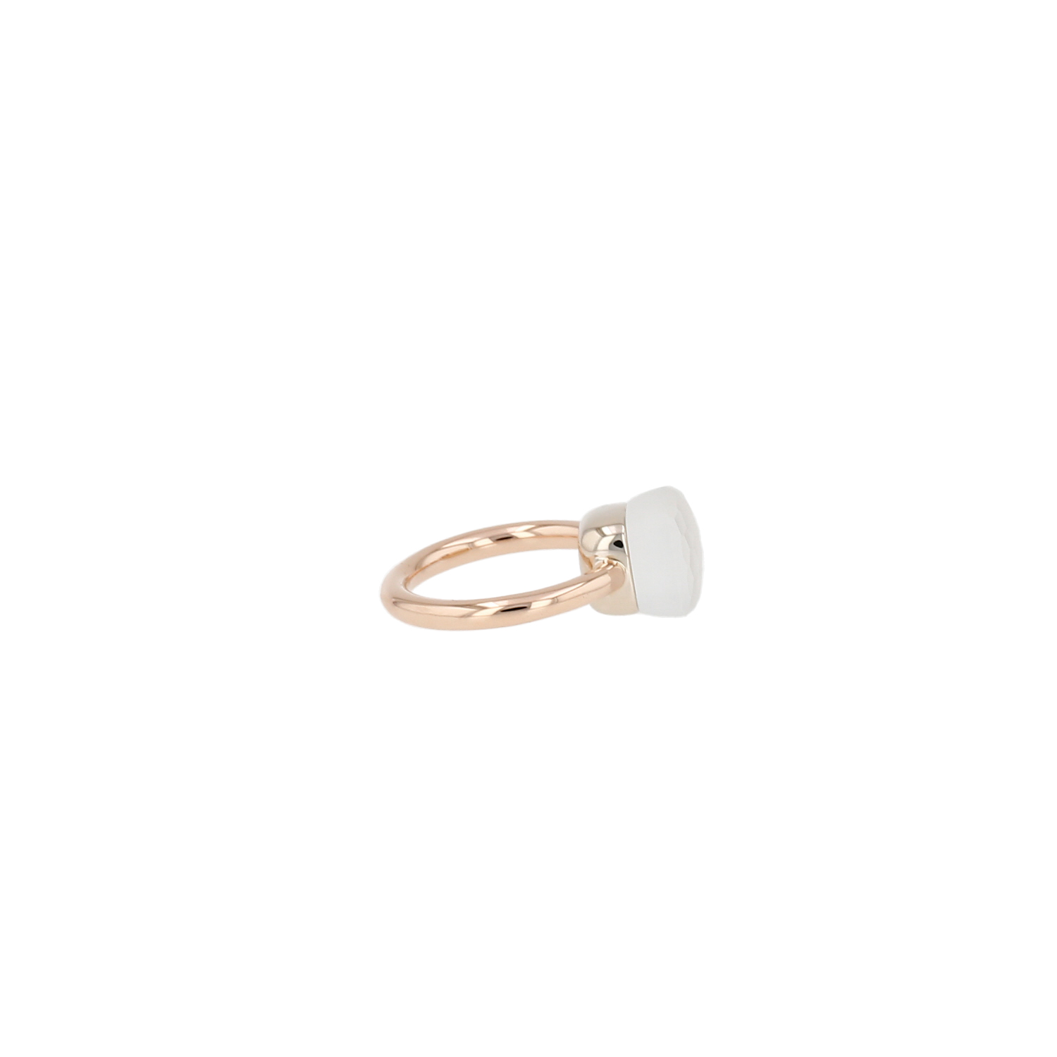 Anello Pomellato Nudo in oro rosa, oro Blanc e topazio - Detail D4