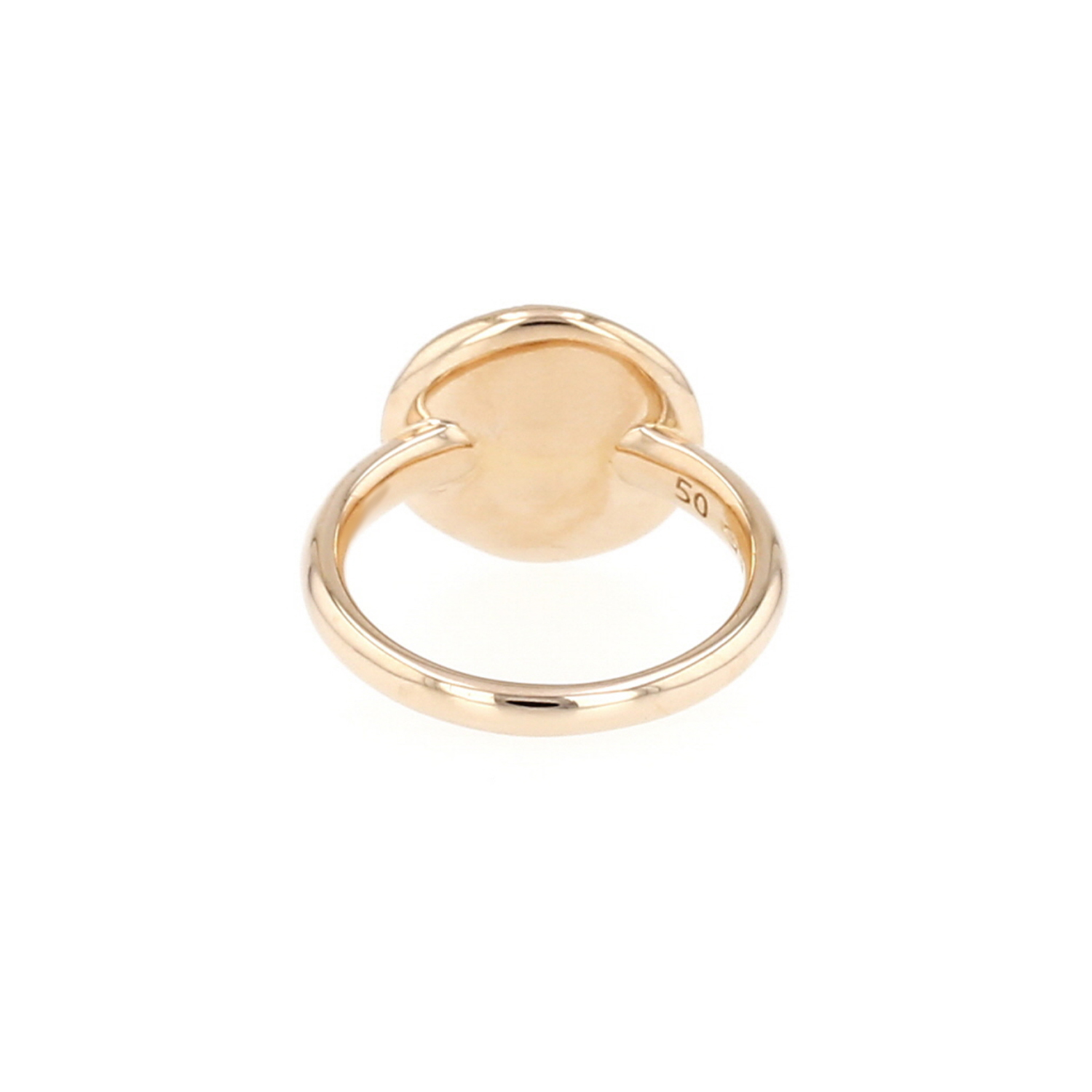 Pomellato Sabbia ring in rose gold and cognac-coloured diamonds - Detail D5