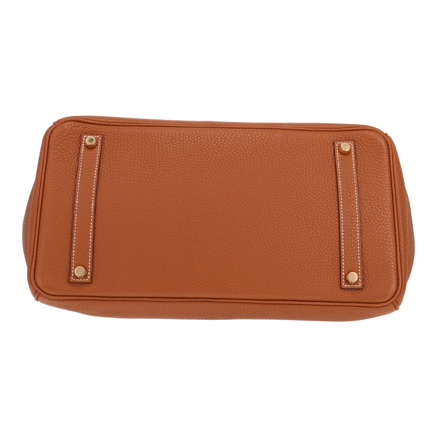 Bolso Hermès Birkin de 35 cm en piel Togo Gold - Detail D1