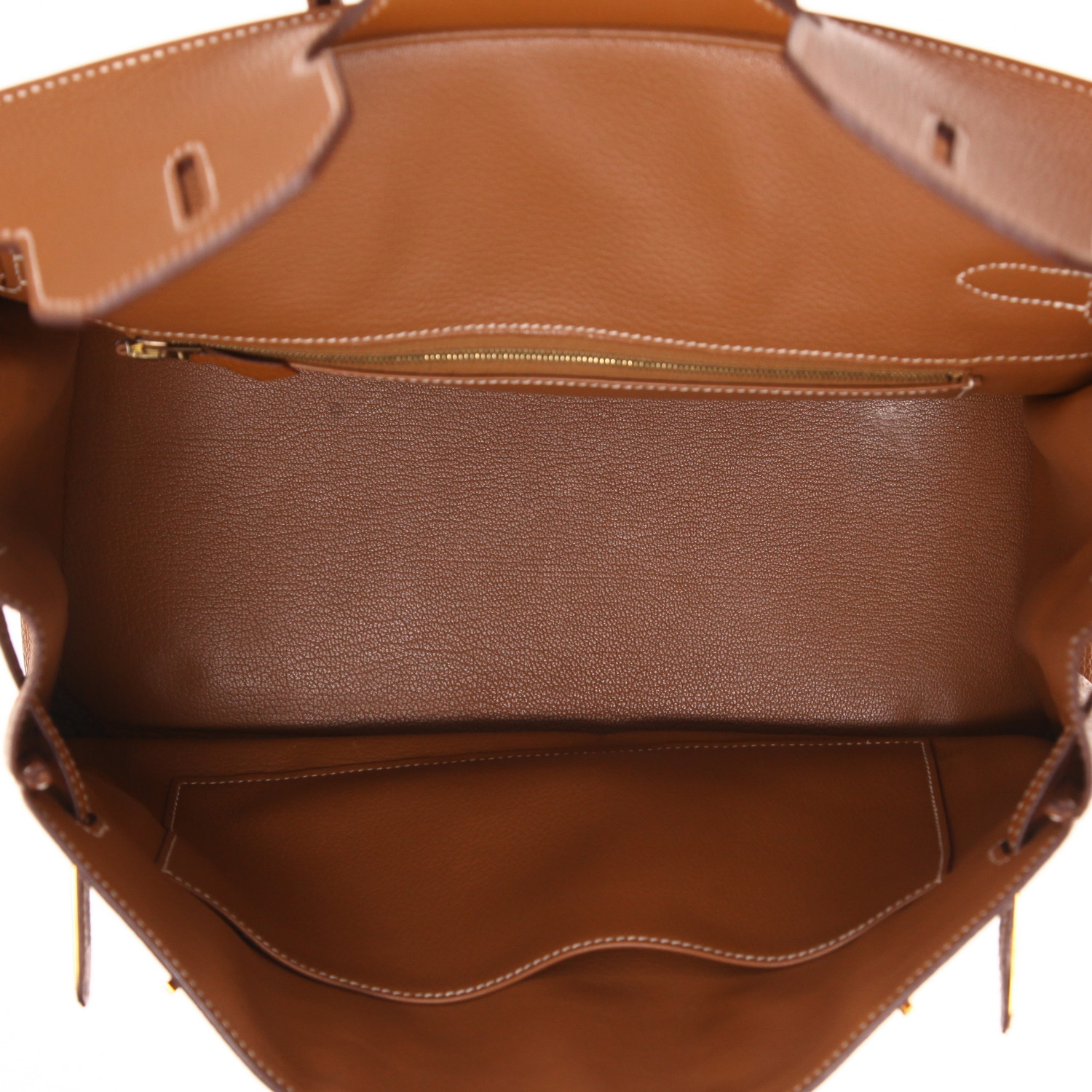 Sac à main Hermès  Birkin 35 cm en cuir togo gold - Detail D3