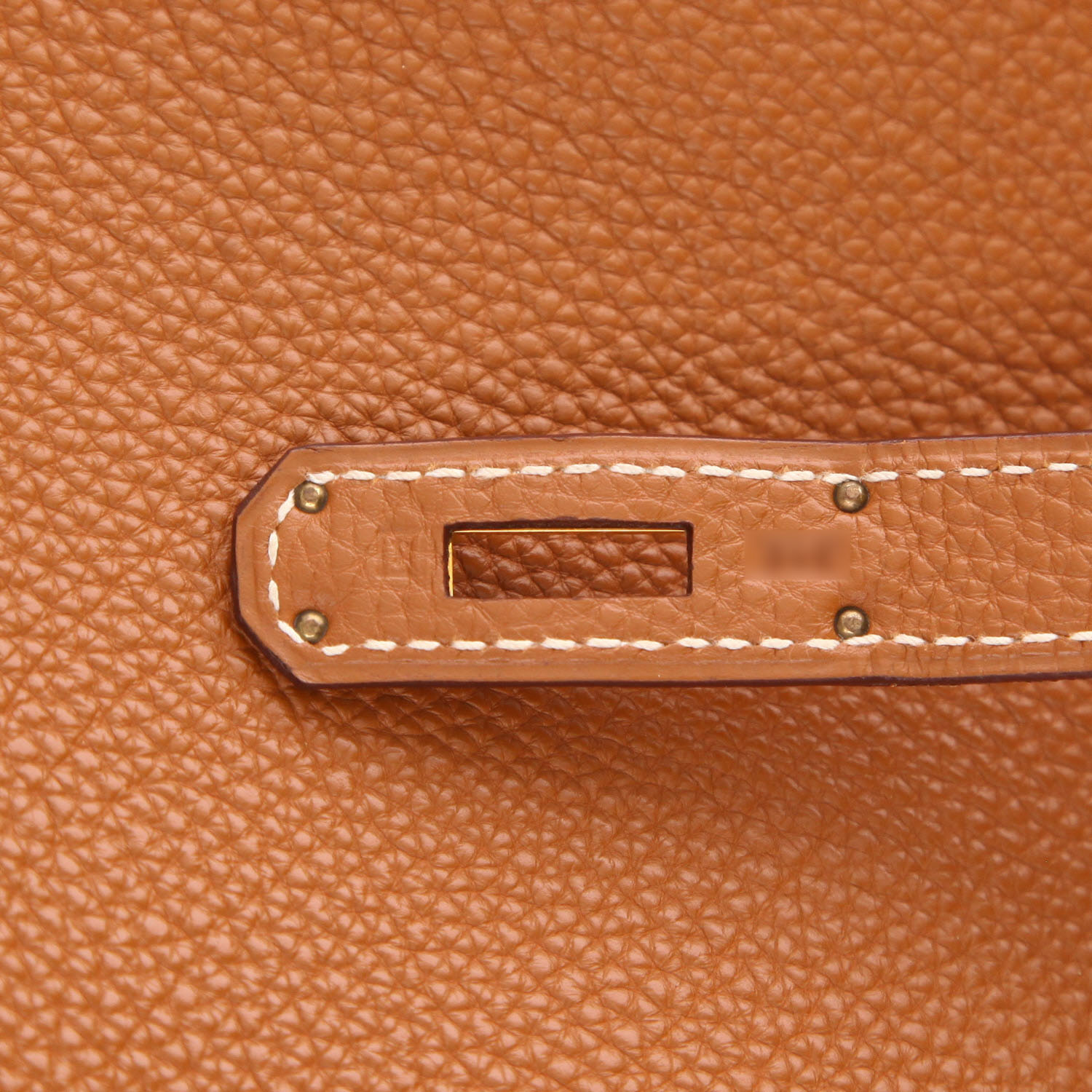 Sac à main Hermès  Birkin 35 cm en cuir togo gold - Detail D4