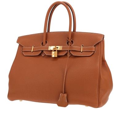 Hermès Birkin handbag, 35 cm, in Gold Togo leather