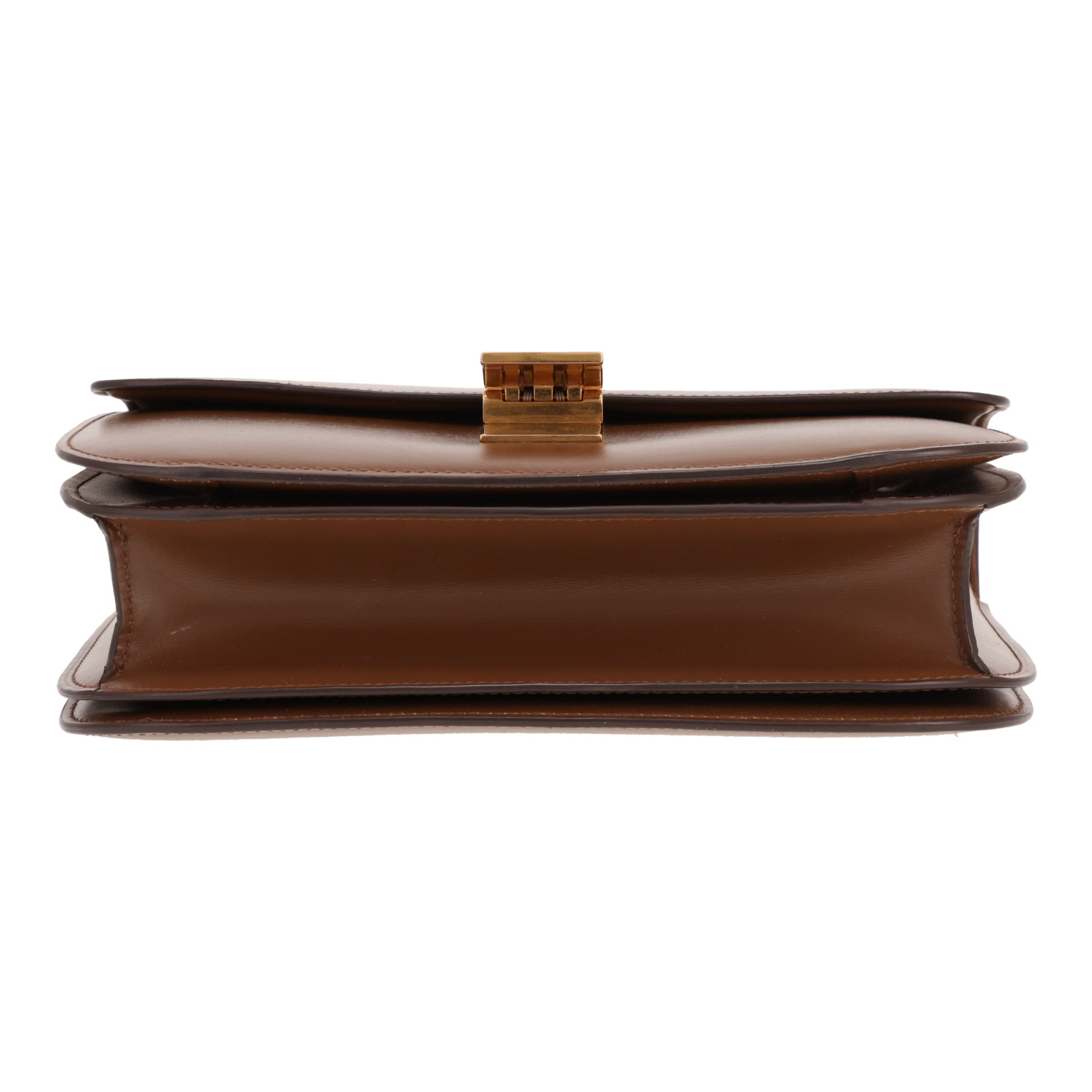 Borsa Celine Classic Box Medium in pelle marrone - Detail D1
