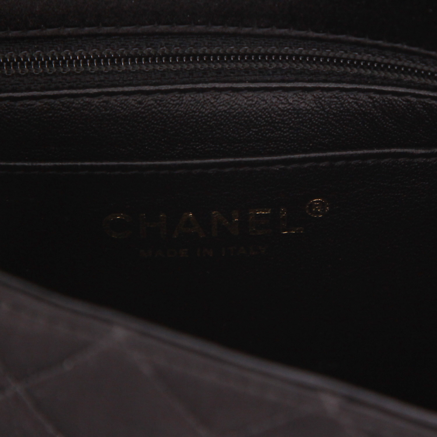 Chanel Timeless Mini crossbody bag in black satin - Detail D2