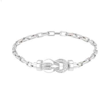 Bracciale Fred “Chance Infinie” in oro bianco e diamanti