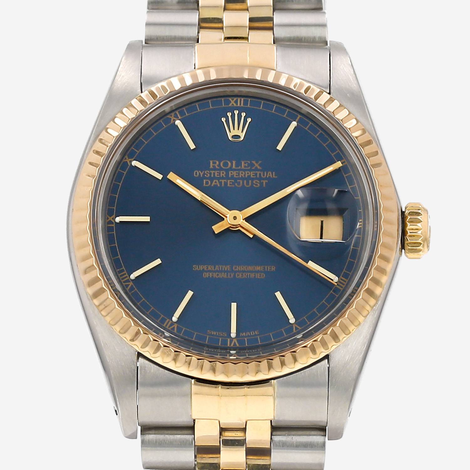 Rolex Datejust watch in gold and steel, Ref: Rolex - 16013 Circa 1985