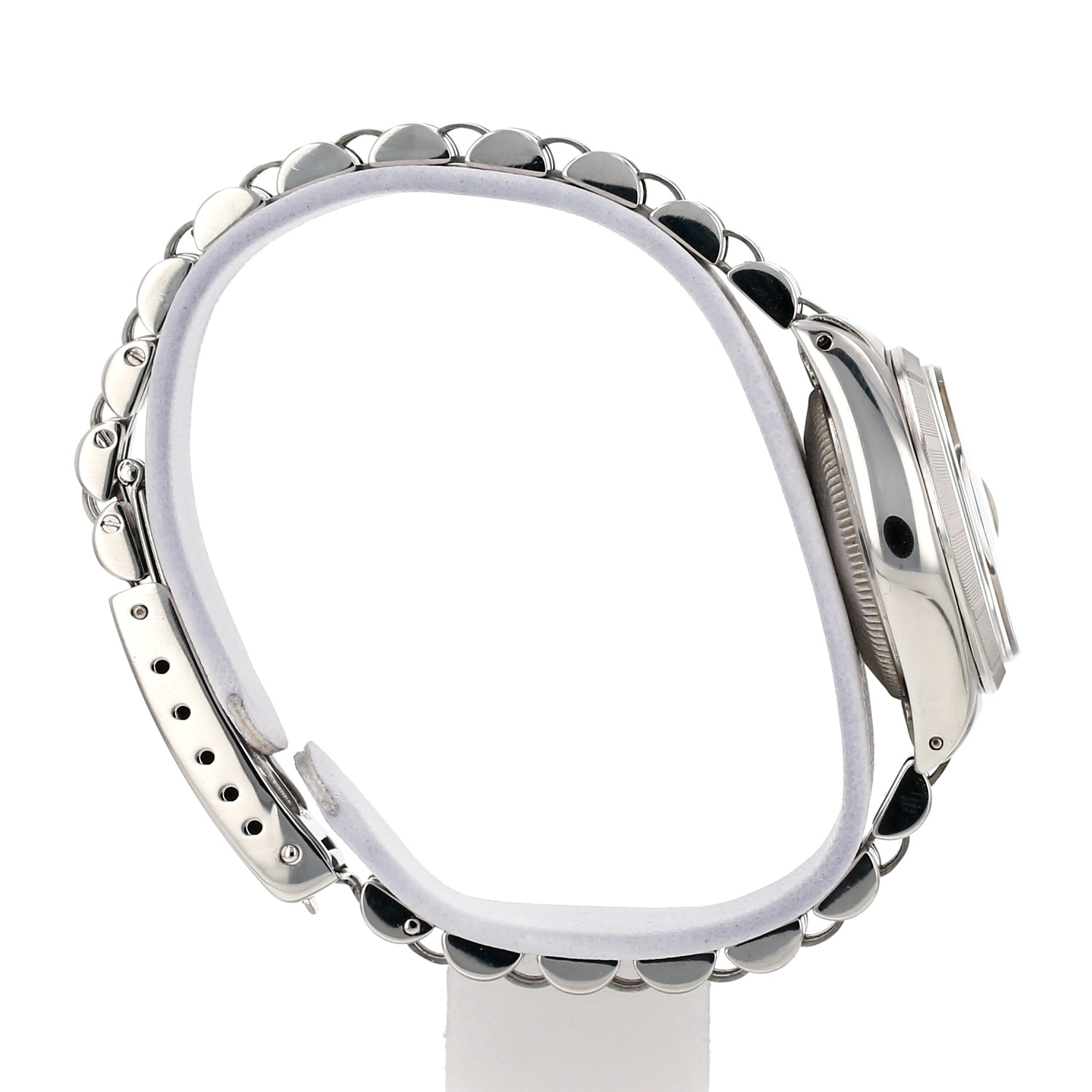 Rolex Lady Oyster Perpetual Date watch in steel, Ref: Rolex - 6919  Circa 1975 - Detail D4
