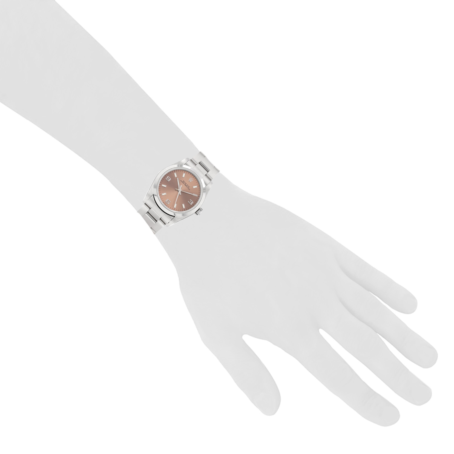 Rolex Lady Oyster Perpetual steel watch, Ref: Rolex - 77080  Circa 1998 - Detail D1