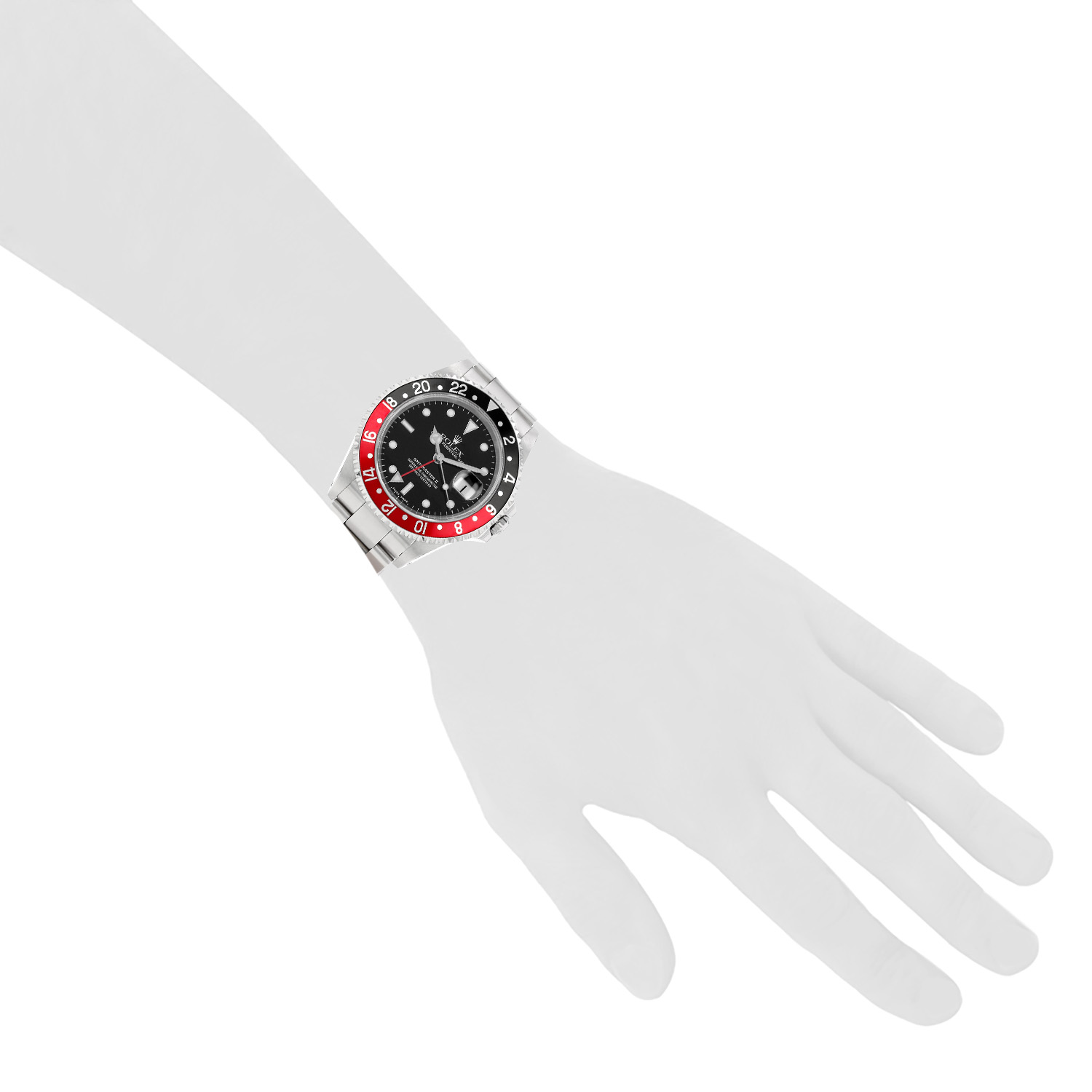 Rolex GMT-Master II steel watch, Ref: Rolex - 16710  Circa 2000 - Detail D1