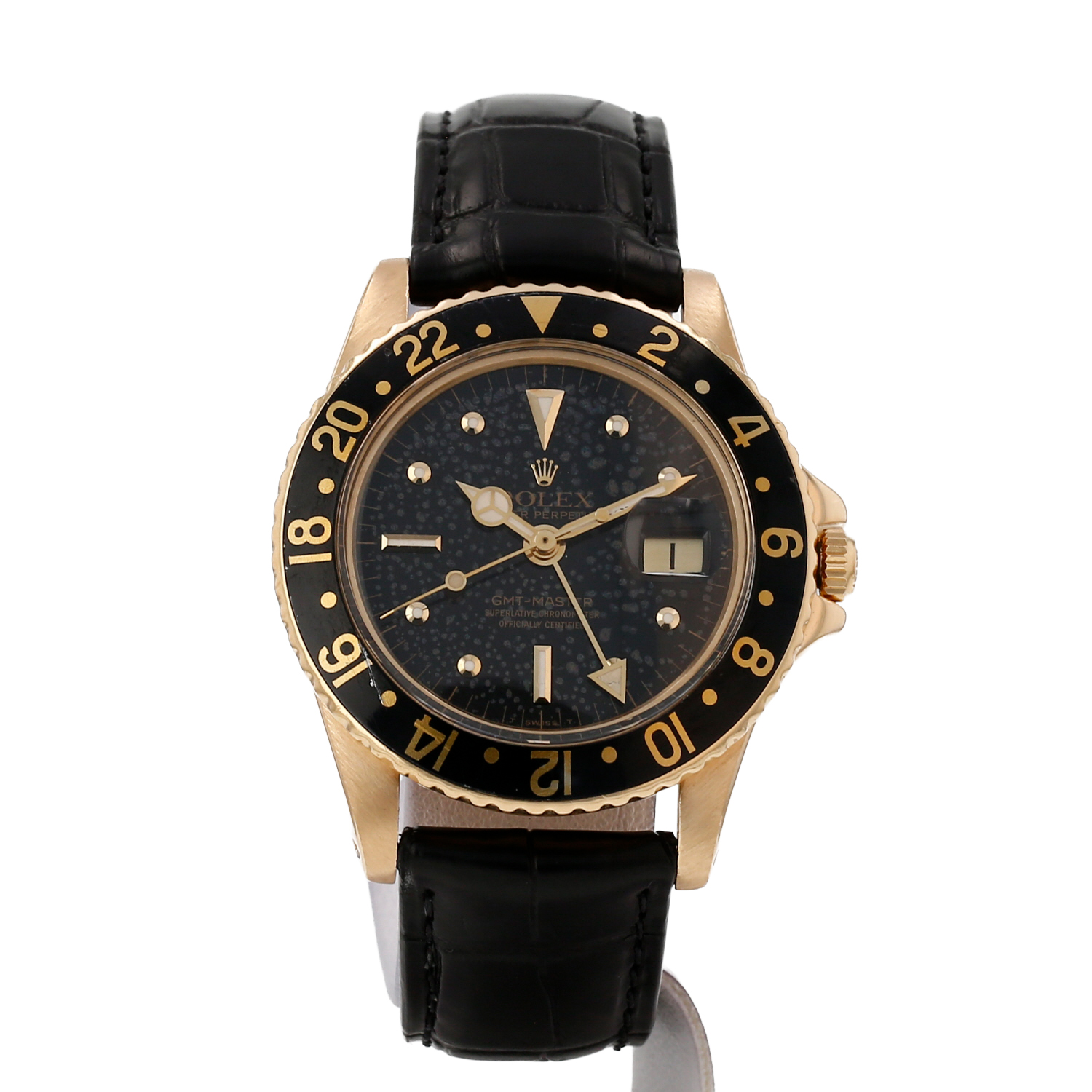 Reloj Rolex GMT-Master de oro amarillo, ref.: Rolex - 1675, hacia 1973