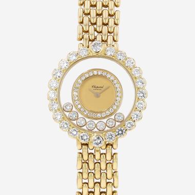 Reloj Chopard Happy Diamonds de oro amarillo, ref.: Chopard - 204180-0001  Hacia 2024