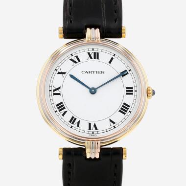 Montre Cartier Vendôme grand modèle  en 3 ors Ref: Cartier - 81003  Vers 1990