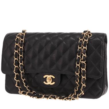 Bolso Chanel «Timeless Classic» de piel granulada acolchada Noir