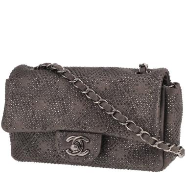 Sac bandoulière Chanel  Timeless Mini en cuir gris